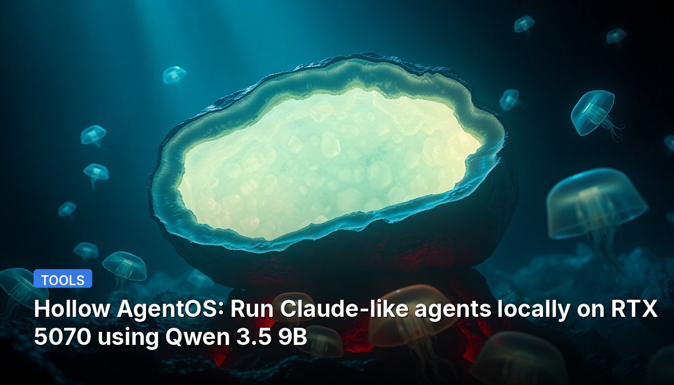 Hollow AgentOS: Run Claude-like agents locally on RTX 5070 using Qwen 3.5 9B