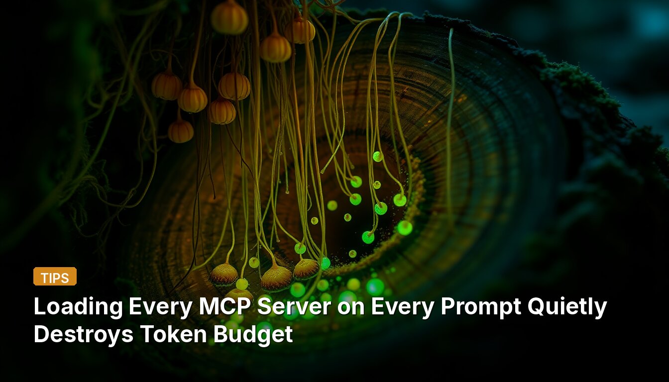 Loading Every MCP Server on Every Prompt Quietly Destroys Token Budget