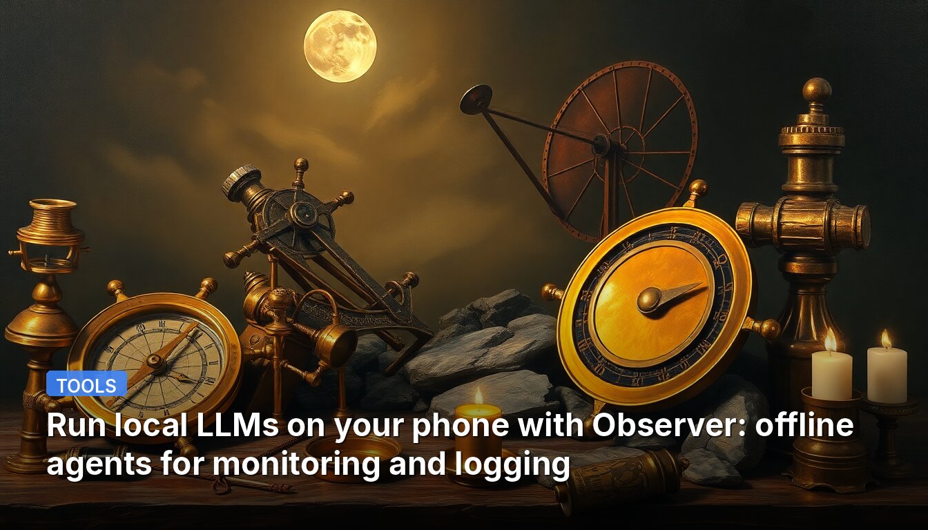 Run local LLMs on your phone with Observer: offline agents for monitoring and logging
