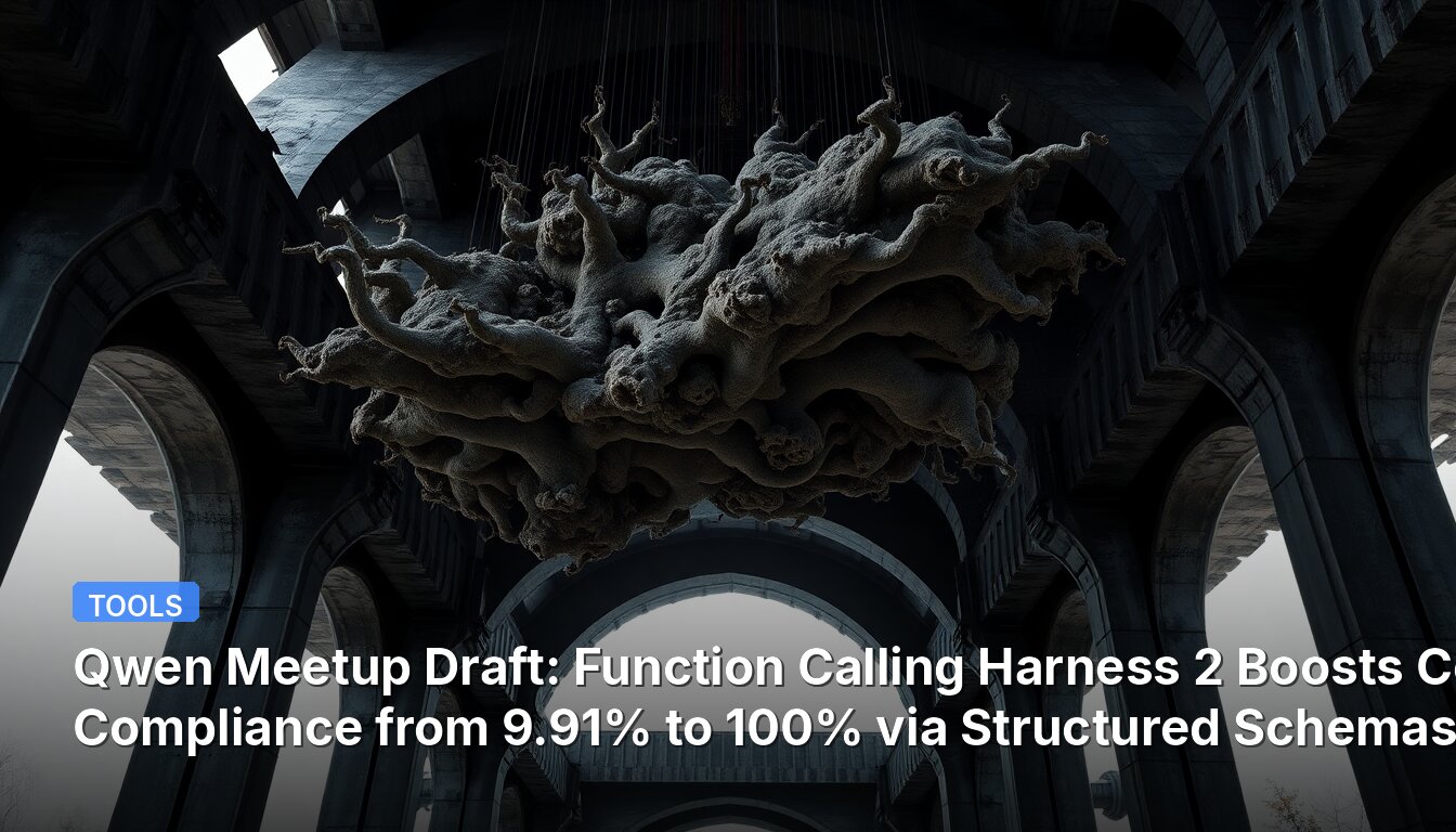 Qwen Meetup Draft: Function Calling Harness 2 Boosts CoT Compliance from 9.91% to 100% via Structured Schemas