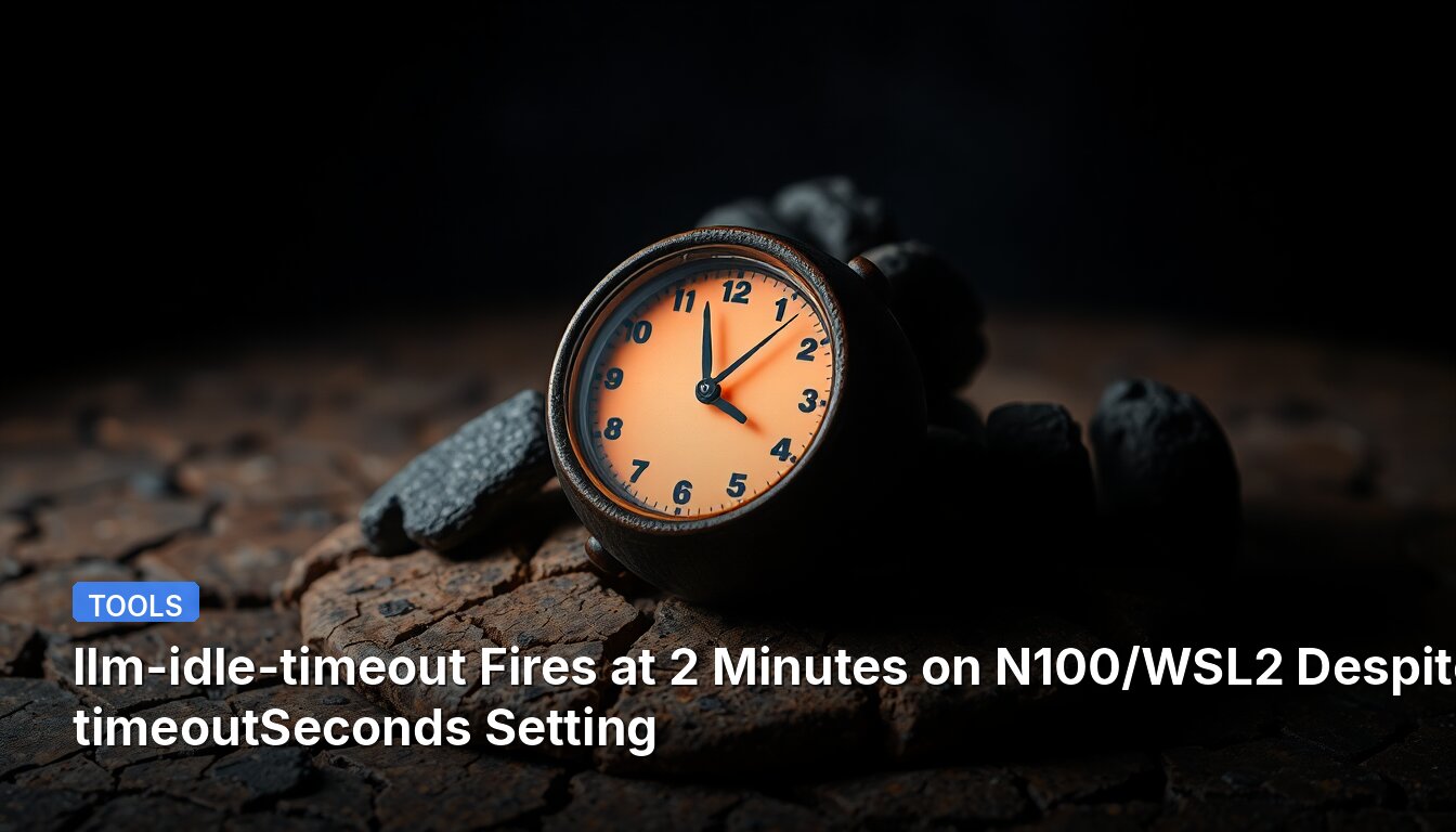 llm-idle-timeout Fires at 2 Minutes on N100/WSL2 Despite timeoutSeconds Setting
