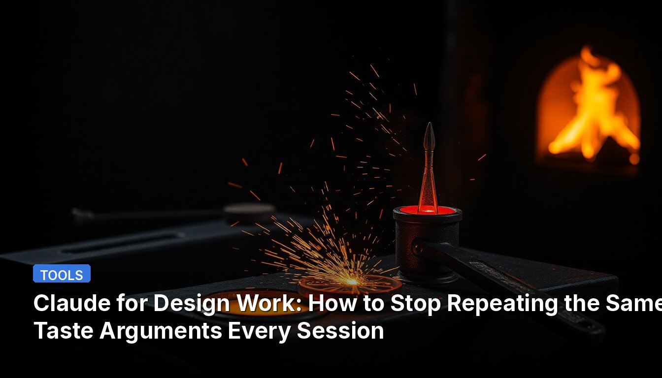 Claude for Design Work: How to Stop Repeating the Same Taste Arguments Every Session