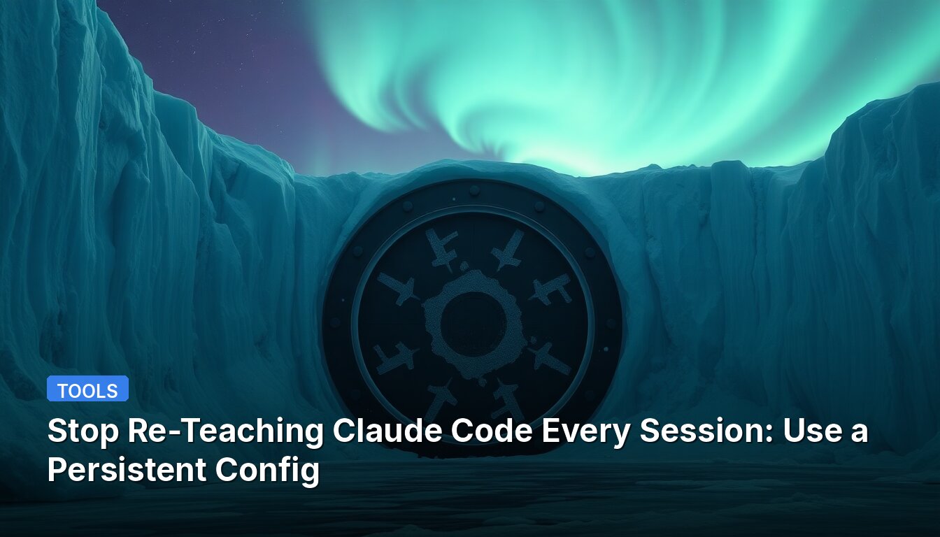 Stop Re-Teaching Claude Code Every Session: Use a Persistent Config