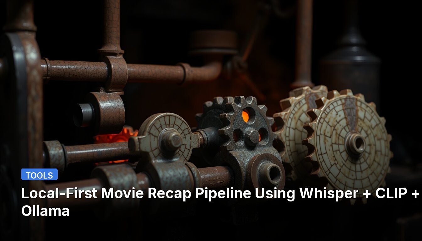 Local-First Movie Recap Pipeline Using Whisper + CLIP + Ollama