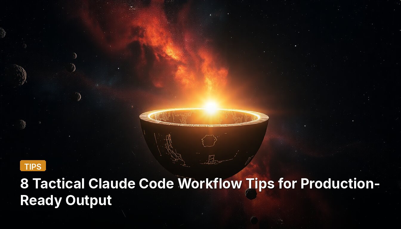 8 Tactical Claude Code Workflow Tips for Production-Ready Output