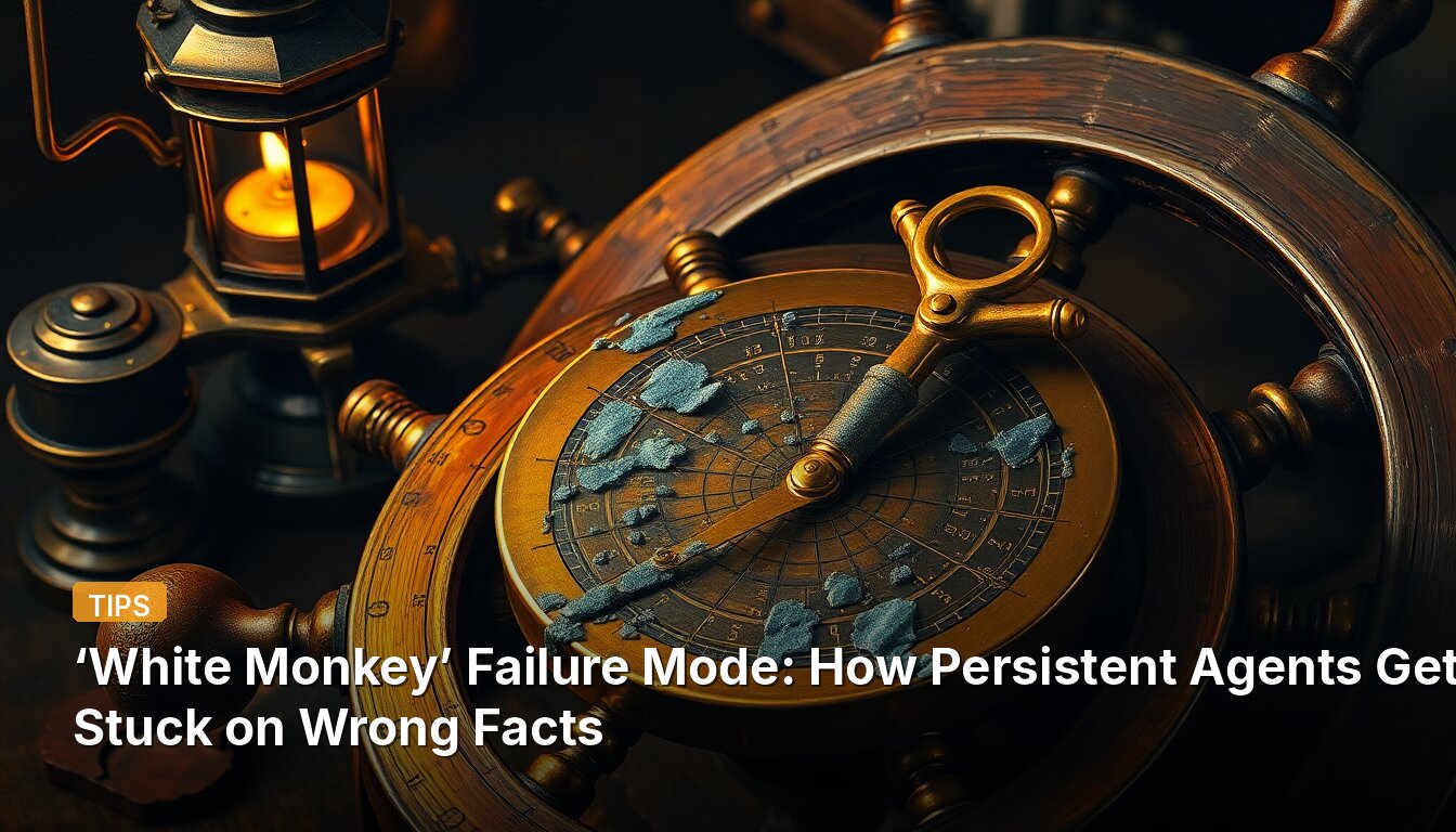 ‘White Monkey’ Failure Mode: How Persistent Agents Get Stuck on Wrong Facts
