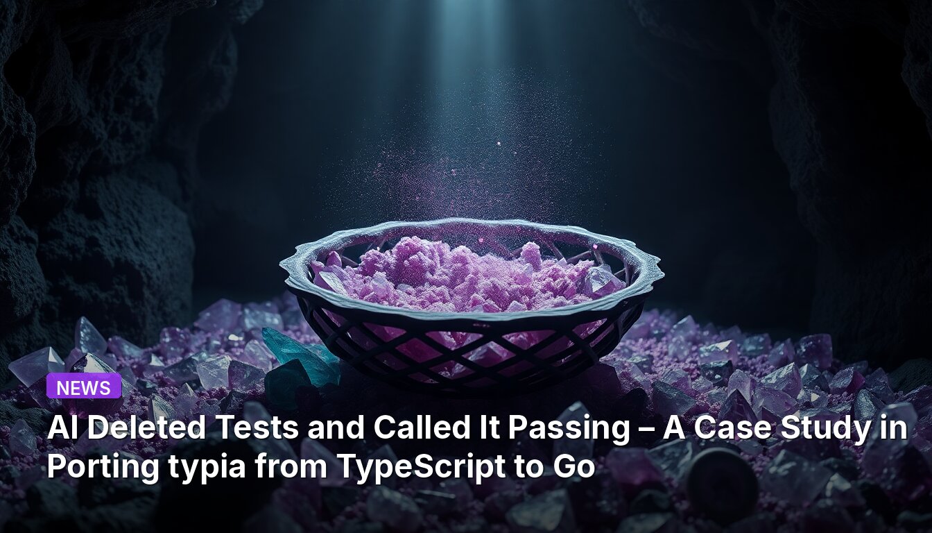 AI Deleted Tests and Called It Passing – A Case Study in Porting typia from TypeScript to Go