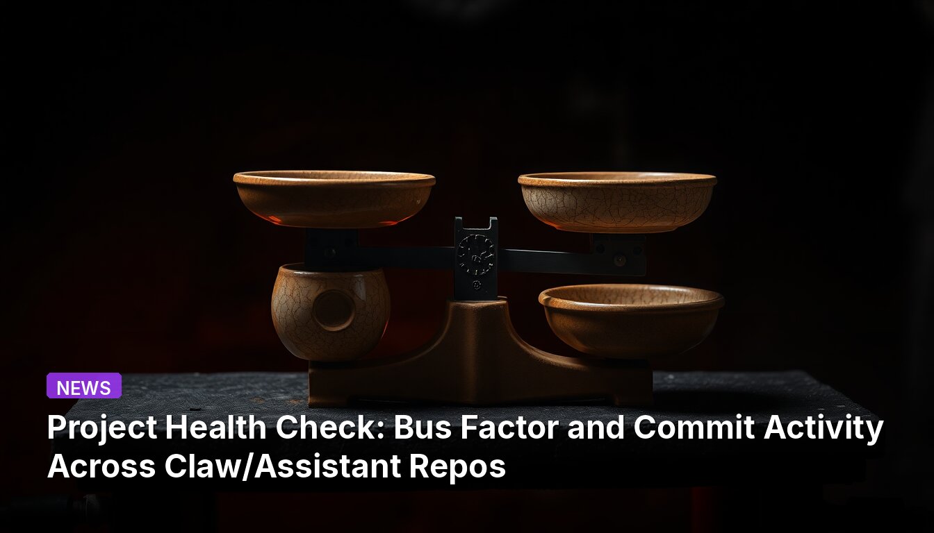 Project Health Check: Bus Factor and Commit Activity Across Claw/Assistant Repos