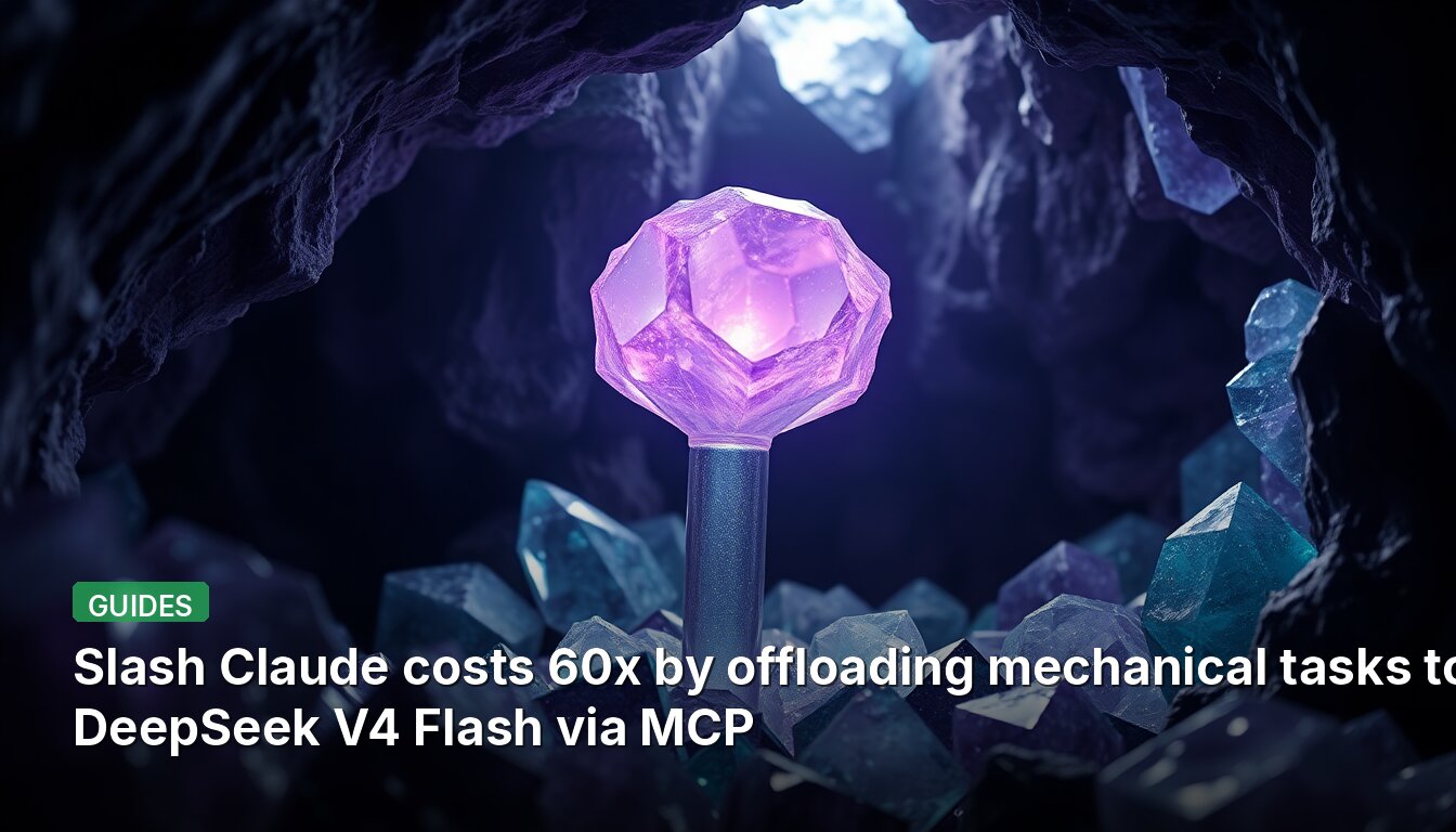 Slash Claude costs 60x by offloading mechanical tasks to DeepSeek V4 Flash via MCP