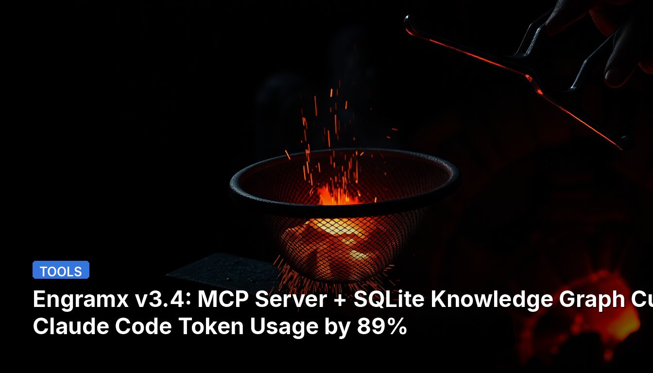 Engramx v3.4: MCP Server + SQLite Knowledge Graph Cuts Claude Code Token Usage by 89%