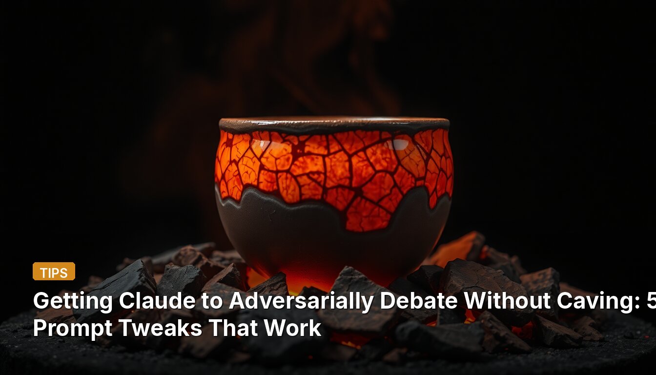 Getting Claude to Adversarially Debate Without Caving: 5 Prompt Tweaks That Work