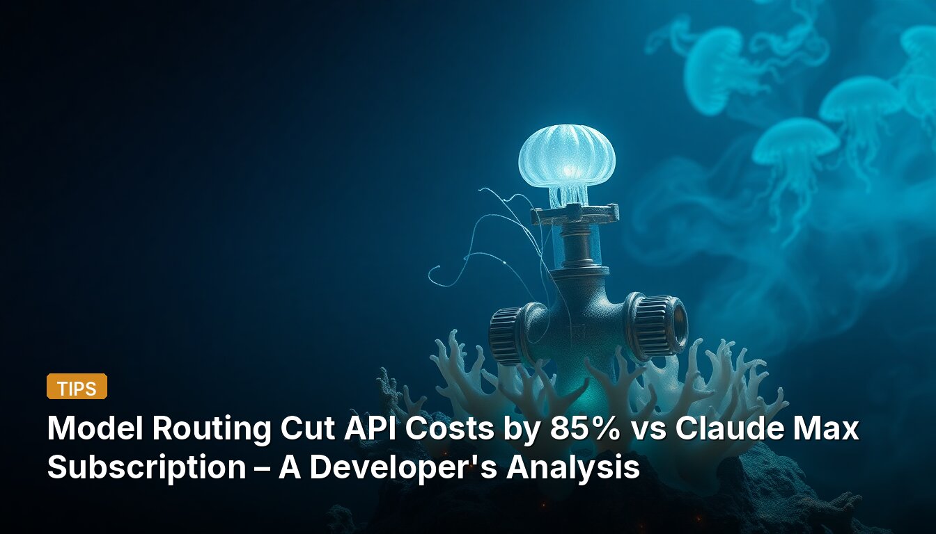 Model Routing Cut API Costs by 85% vs Claude Max Subscription – A Developer's Analysis