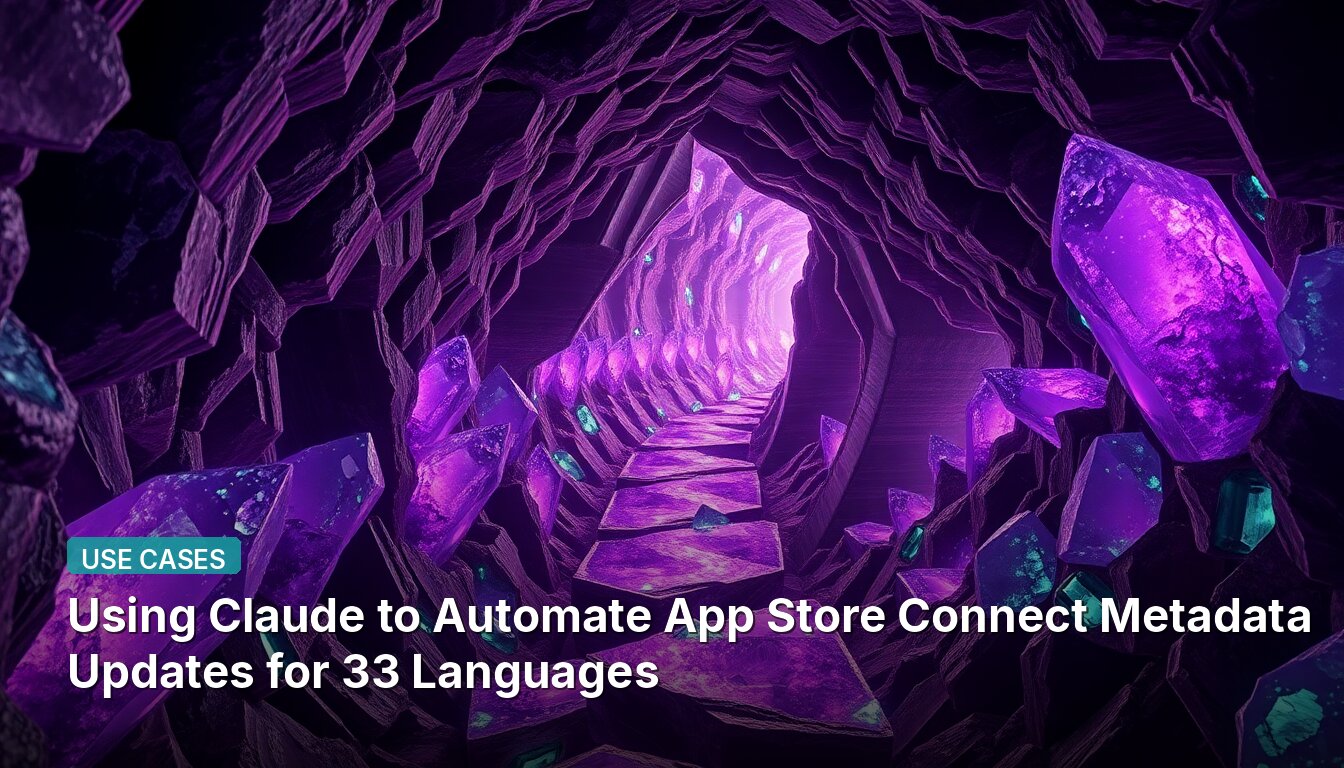 Using Claude to Automate App Store Connect Metadata Updates for 33 Languages