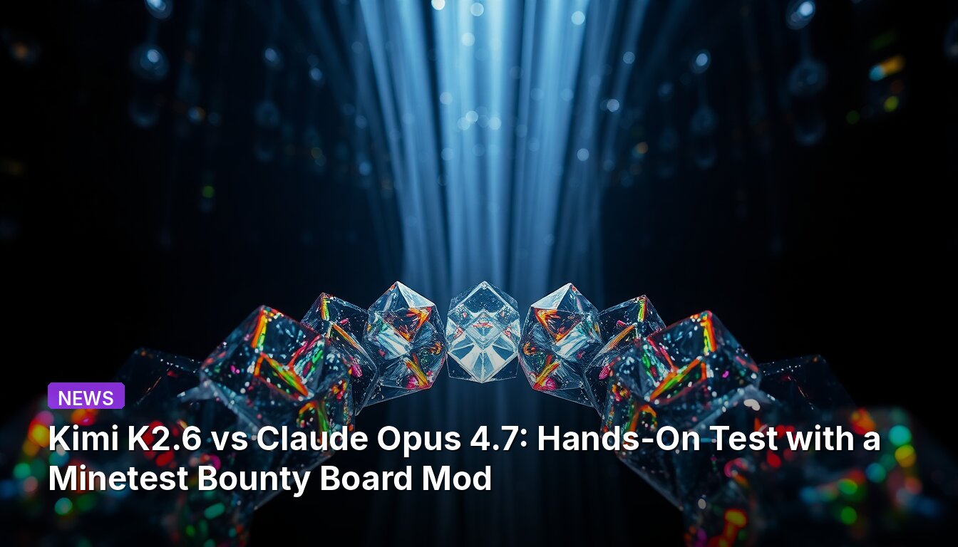 Kimi K2.6 vs Claude Opus 4.7: Hands-On Test with a Minetest Bounty Board Mod