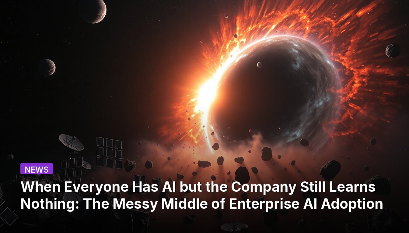 When Everyone Has AI but the Company Still Learns Nothing: The Messy Middle of Enterprise AI Adoption