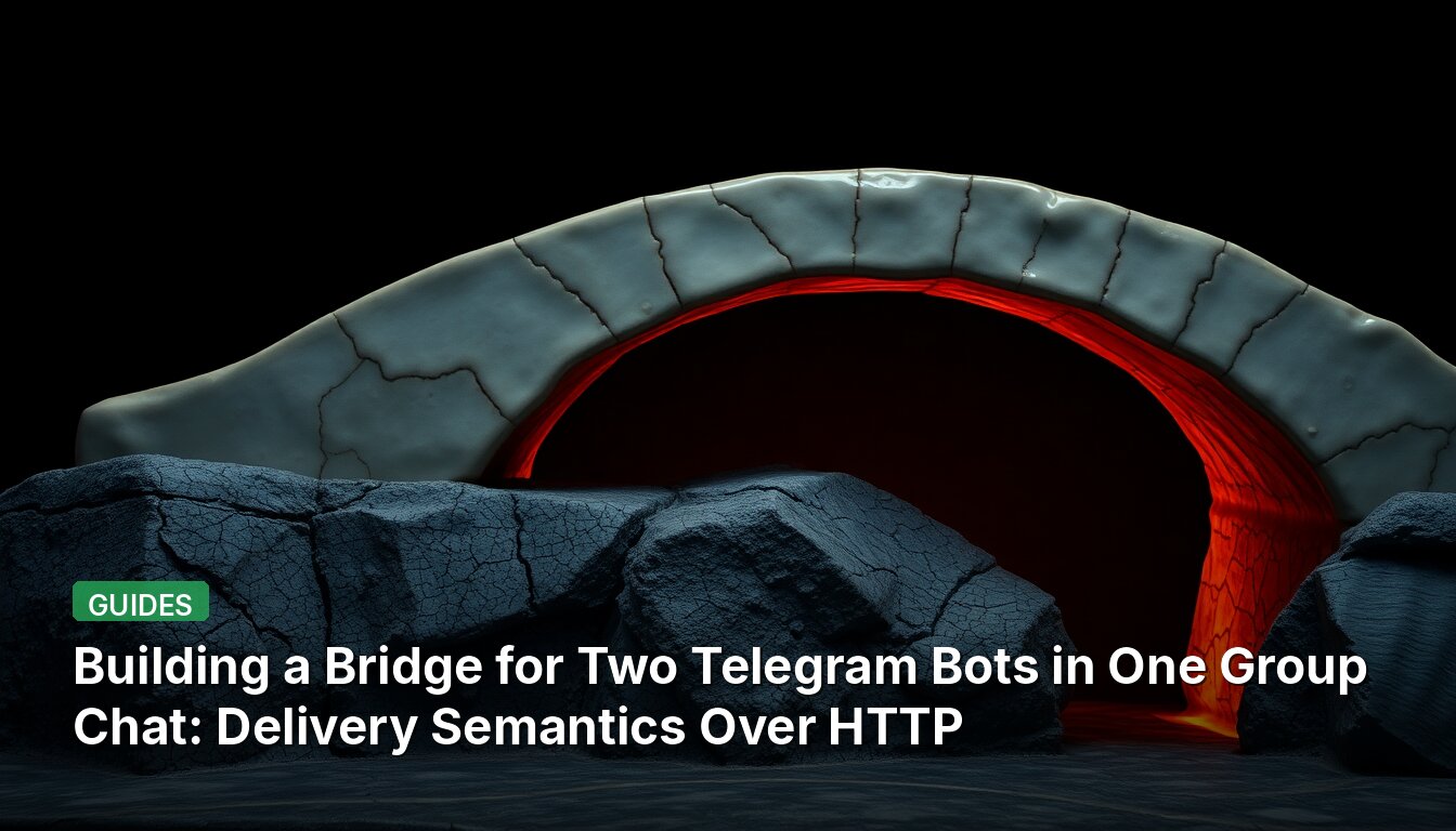 Building a Bridge for Two Telegram Bots in One Group Chat: Delivery Semantics Over HTTP