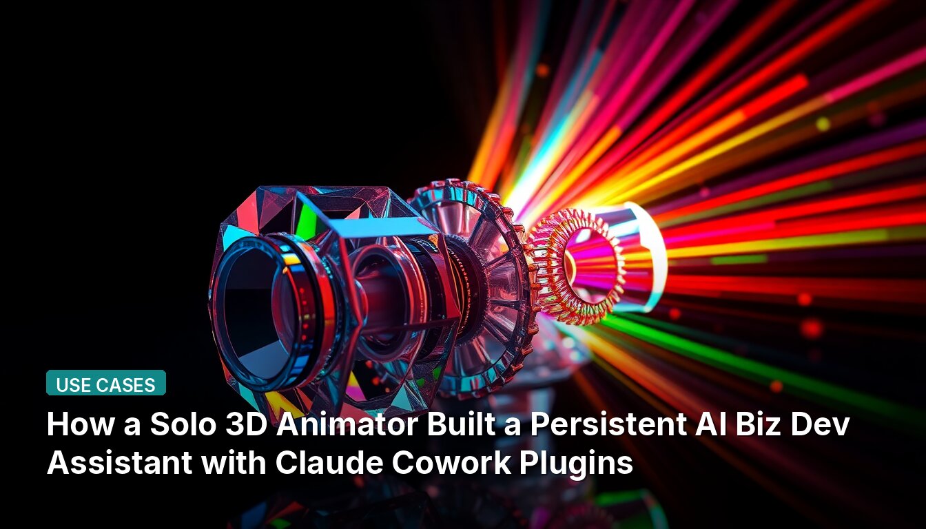 How a Solo 3D Animator Built a Persistent AI Biz Dev Assistant with Claude Cowork Plugins