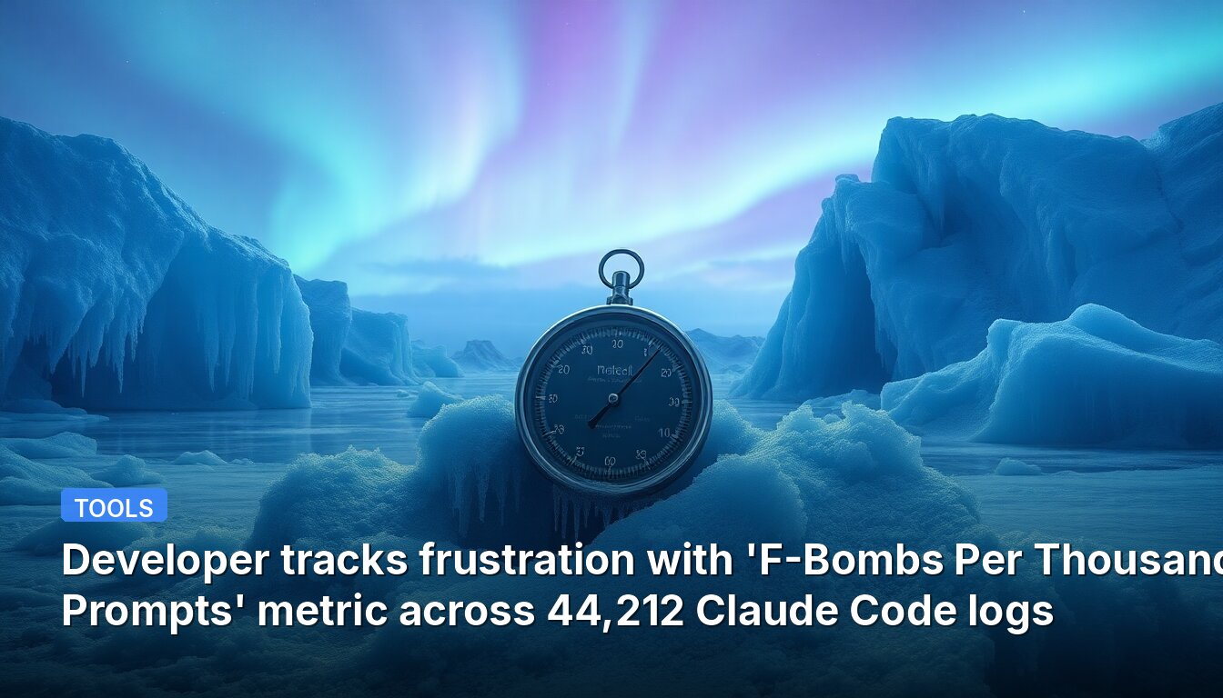 Developer tracks frustration with 'F-Bombs Per Thousand Prompts' metric across 44,212 Claude Code logs