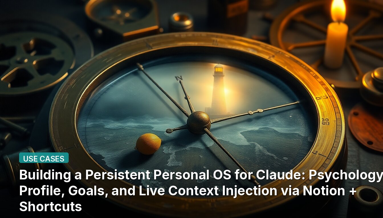 Building a Persistent Personal OS for Claude: Psychology Profile, Goals, and Live Context Injection via Notion + Shortcuts