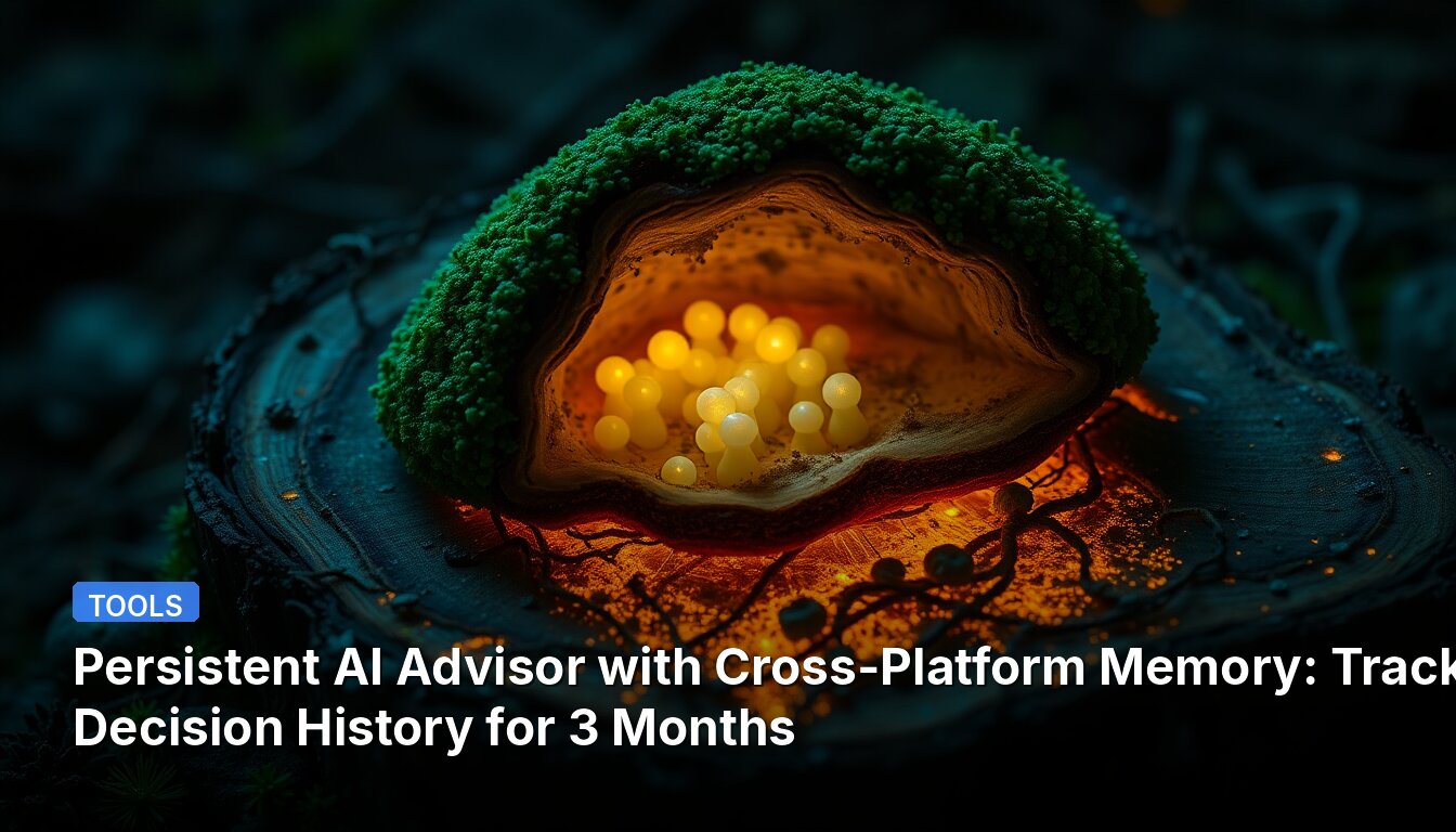 Persistent AI Advisor with Cross-Platform Memory: Tracks Decision History for 3 Months