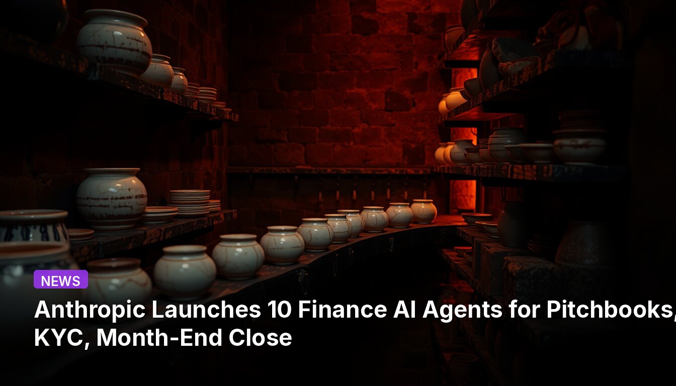 Anthropic Launches 10 Finance AI Agents for Pitchbooks, KYC, Month-End Close