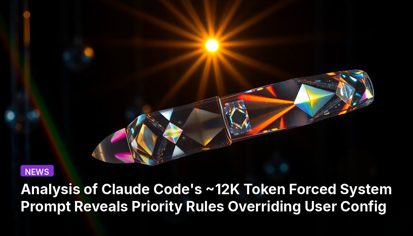 Analysis of Claude Code's ~12K Token Forced System Prompt Reveals Priority Rules Overriding User Config