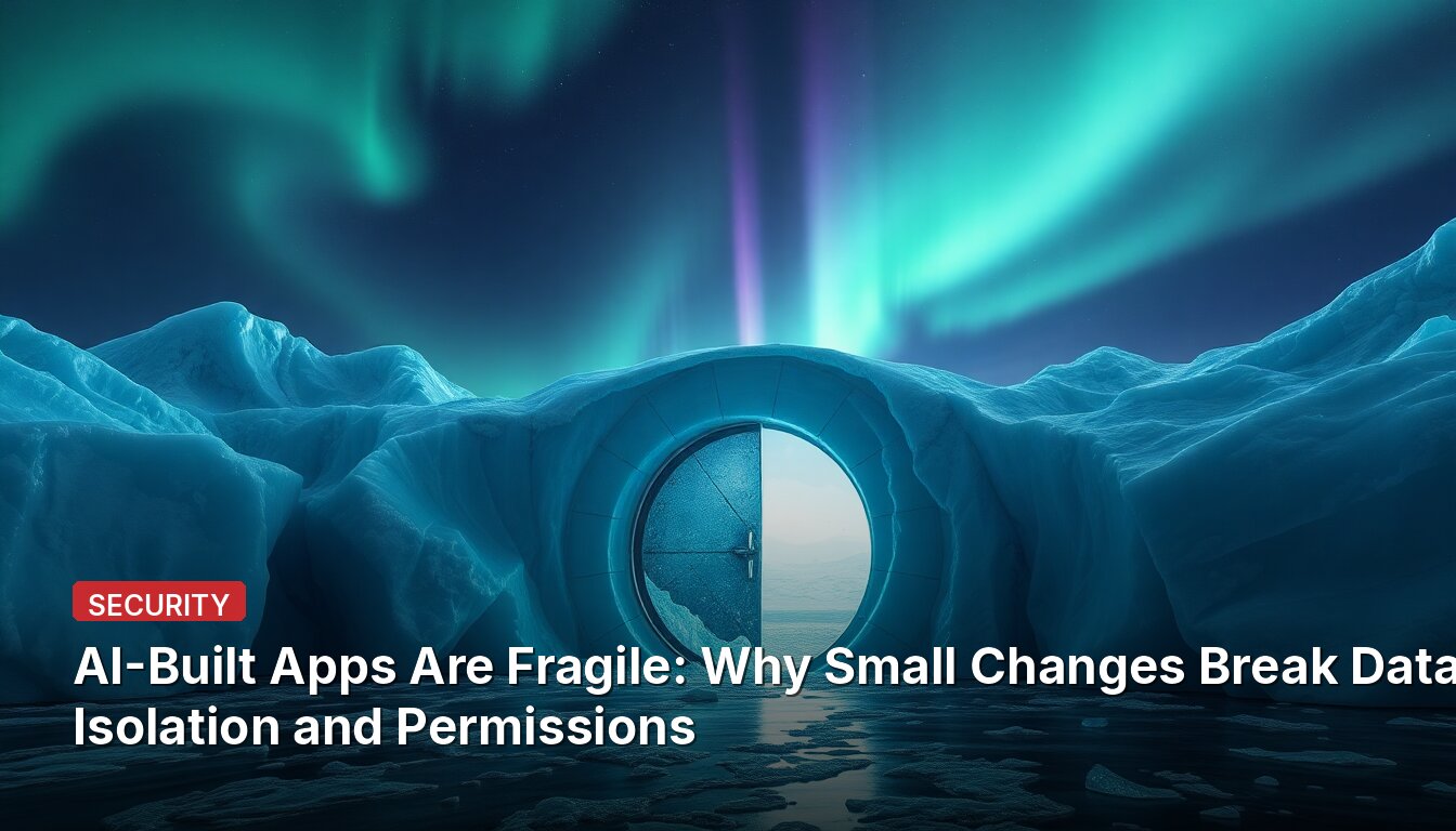 AI-Built Apps Are Fragile: Why Small Changes Break Data Isolation and Permissions