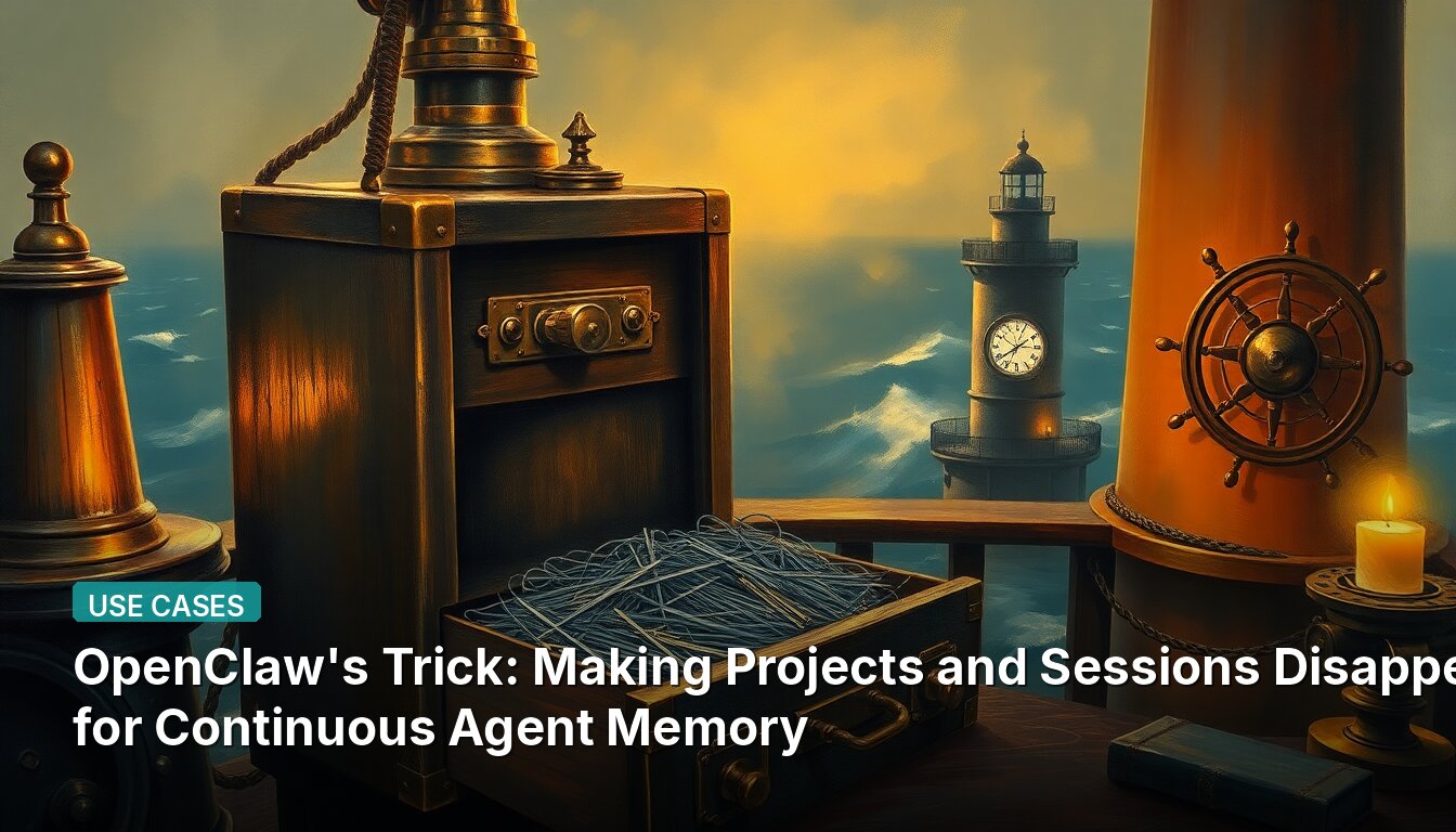 OpenClaw's Trick: Making Projects and Sessions Disappear for Continuous Agent Memory