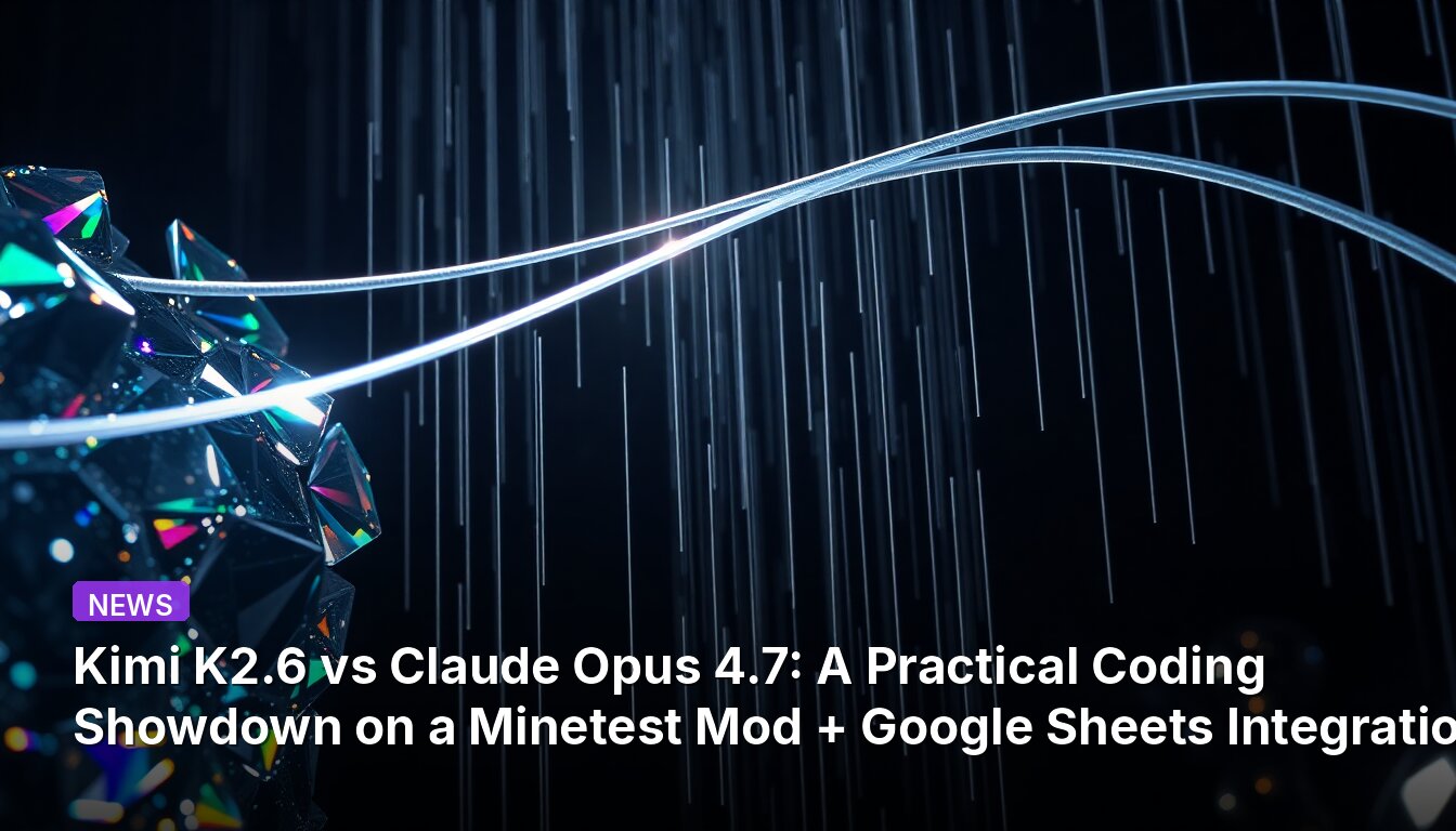 Kimi K2.6 vs Claude Opus 4.7: A Practical Coding Showdown on a Minetest Mod + Google Sheets Integration