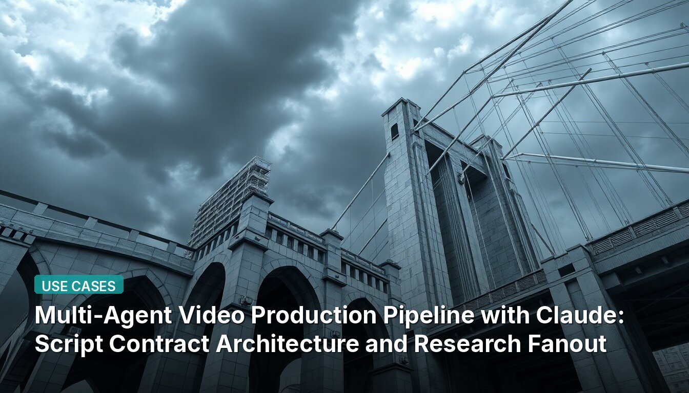 Multi-Agent Video Production Pipeline with Claude: Script Contract Architecture and Research Fanout