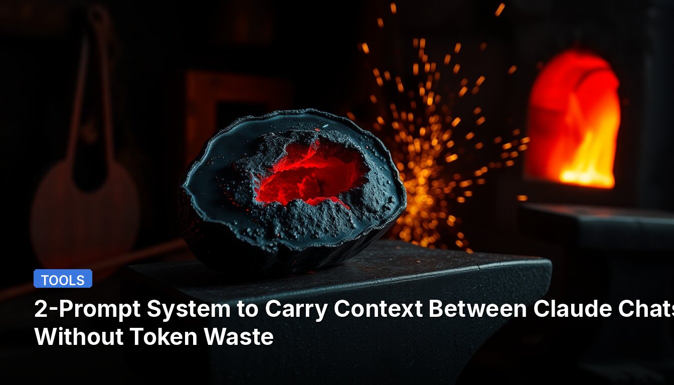 2-Prompt System to Carry Context Between Claude Chats Without Token Waste