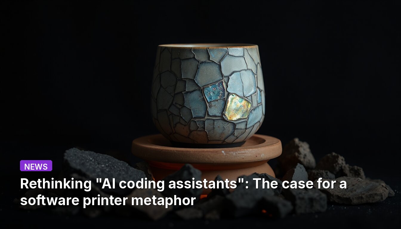 Rethinking "AI coding assistants": The case for a software printer metaphor