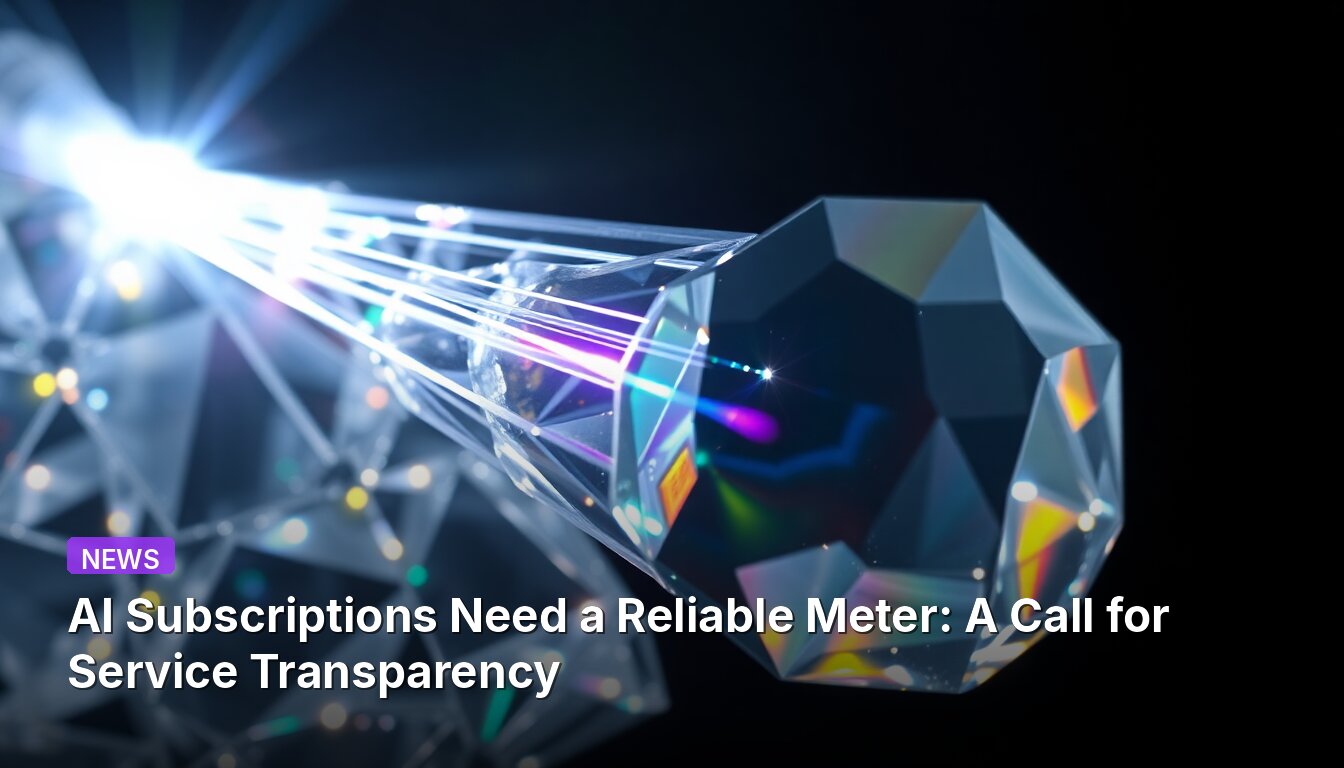 AI Subscriptions Need a Reliable Meter: A Call for Service Transparency
