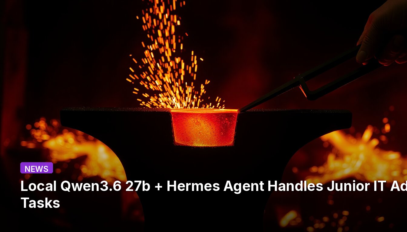 Local Qwen3.6 27b + Hermes Agent Handles Junior IT Admin Tasks