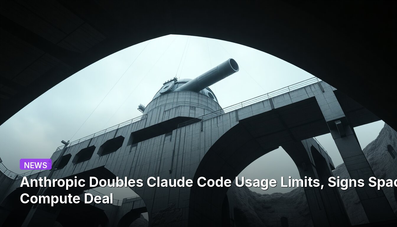 Anthropic Doubles Claude Code Usage Limits, Signs SpaceX Compute Deal
