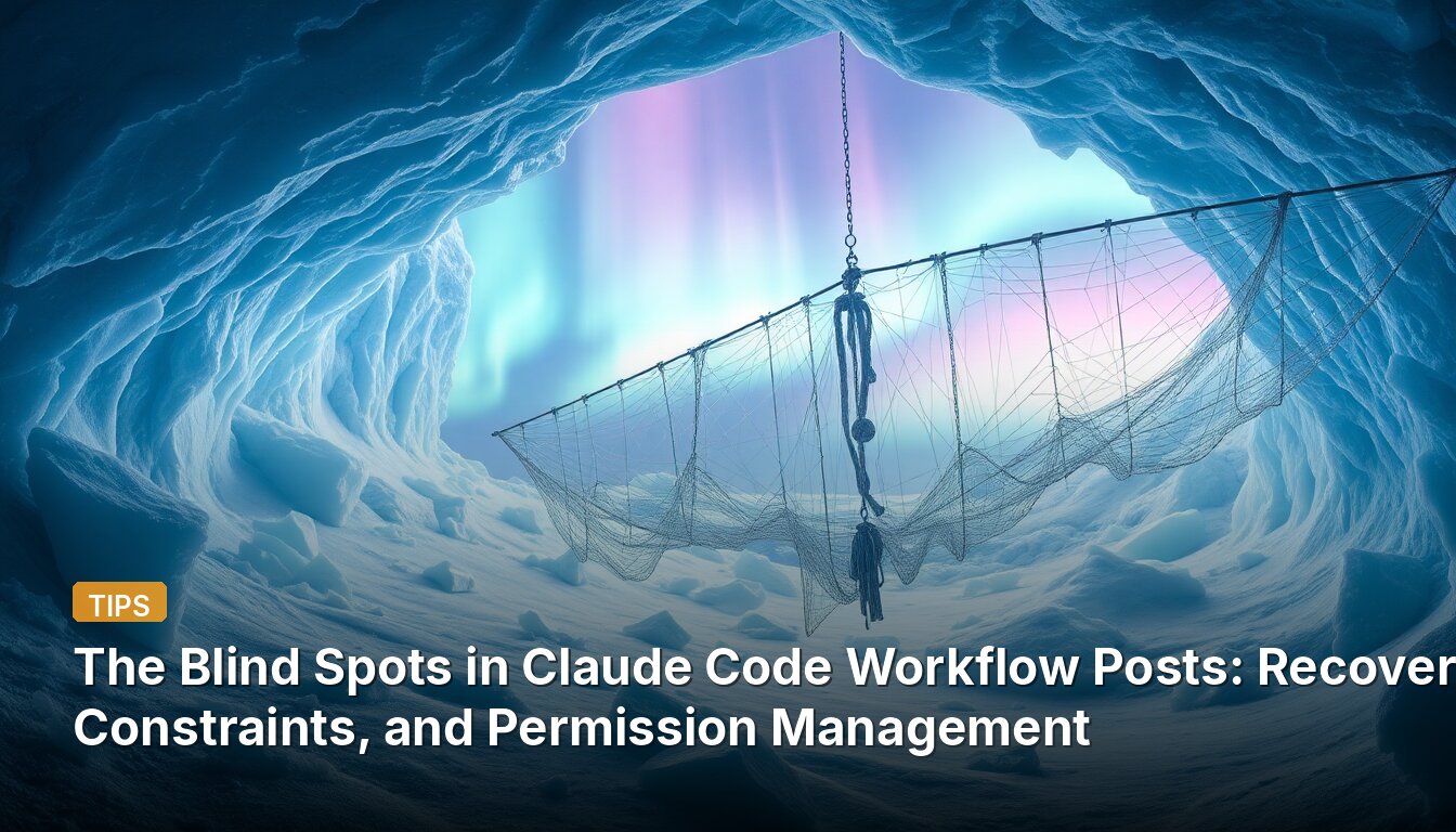 The Blind Spots in Claude Code Workflow Posts: Recovery, Constraints, and Permission Management
