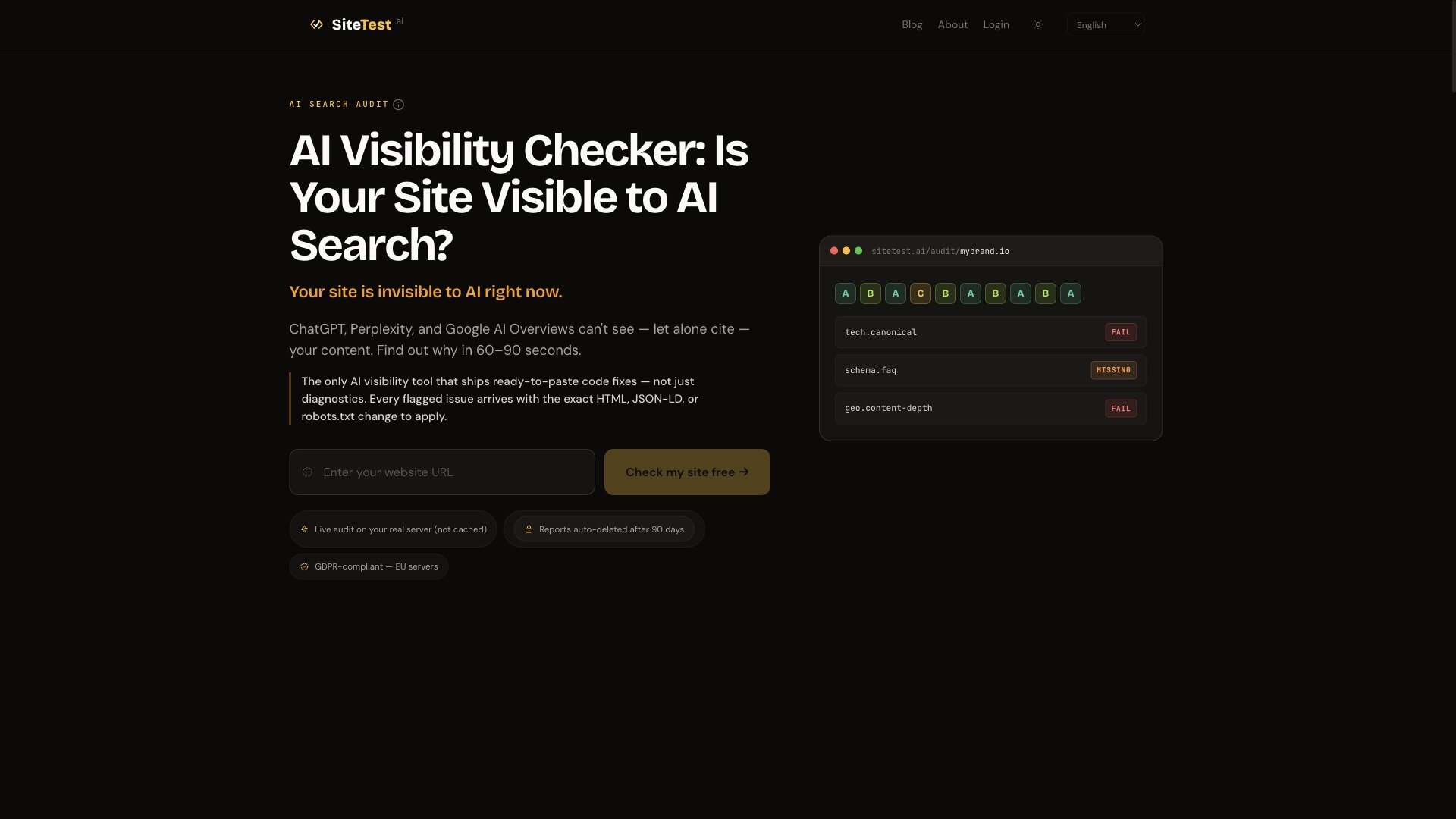 SiteTest.ai launches a free AI Visibility Checker for ChatGPT, Perplexity & Gemini