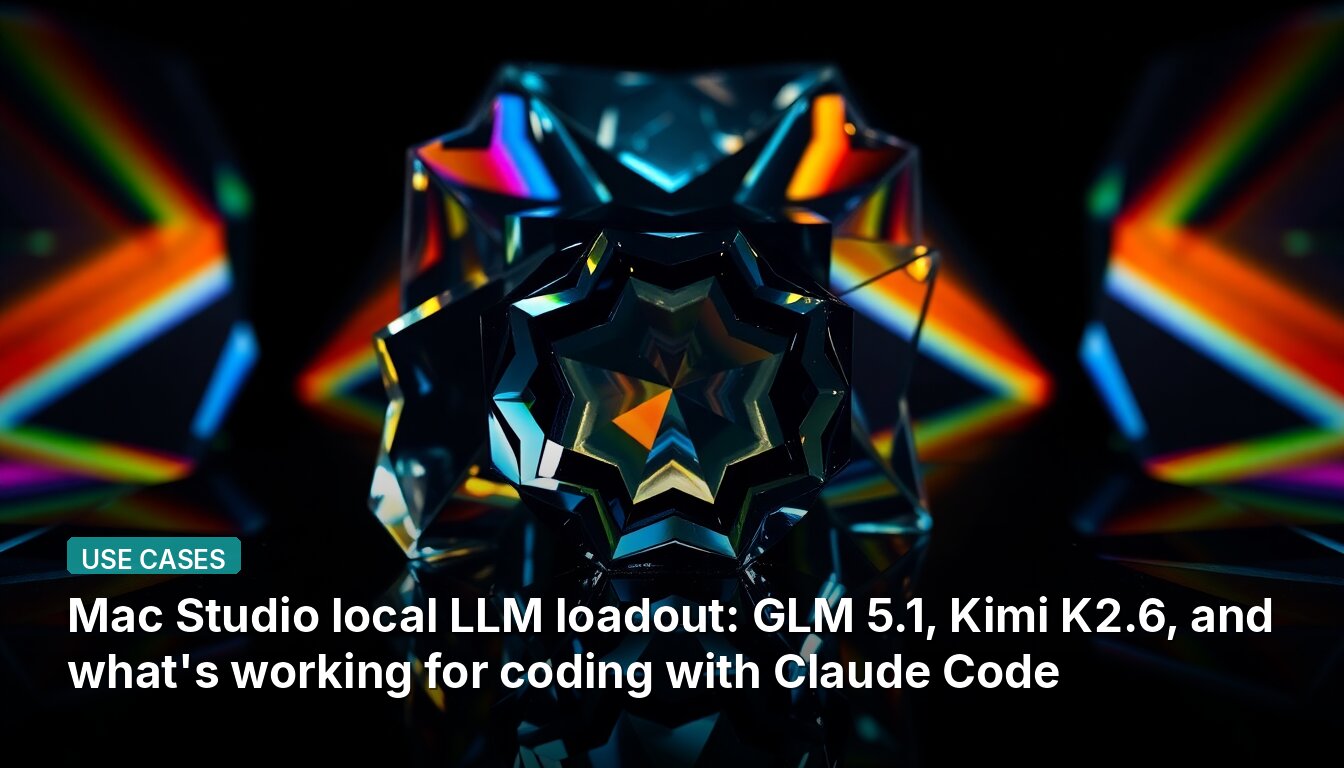 Mac Studio local LLM loadout: GLM 5.1, Kimi K2.6, and what's working for coding with Claude Code