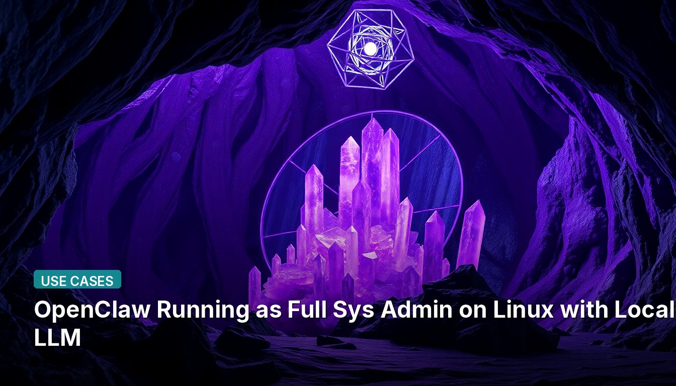 OpenClaw Running as Full Sys Admin on Linux with Local LLM