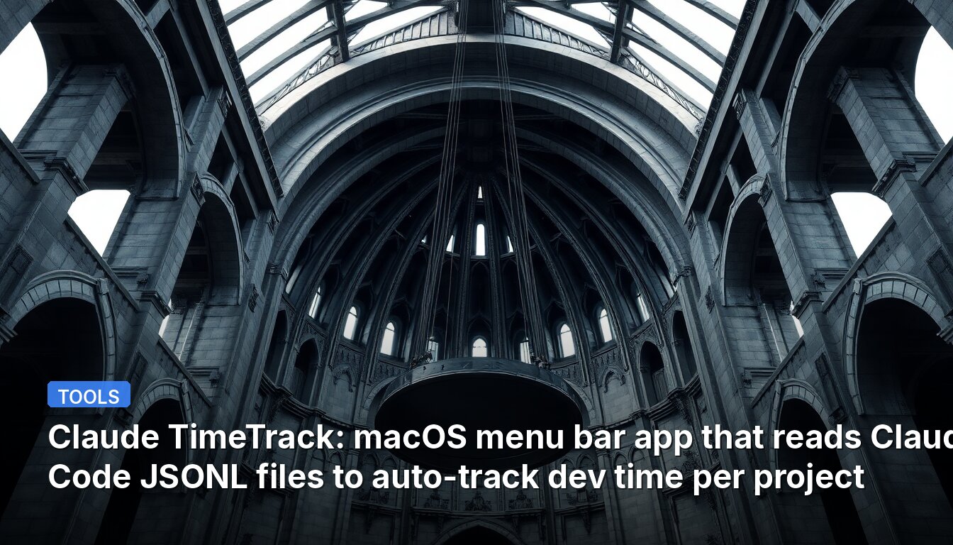Claude TimeTrack: macOS menu bar app that reads Claude Code JSONL files to auto-track dev time per project
