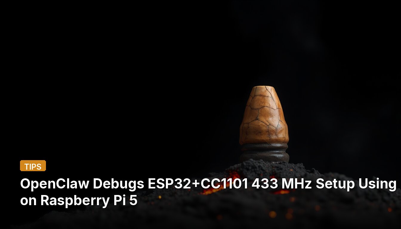 OpenClaw Debugs ESP32+CC1101 433 MHz Setup Using HackRF on Raspberry Pi 5