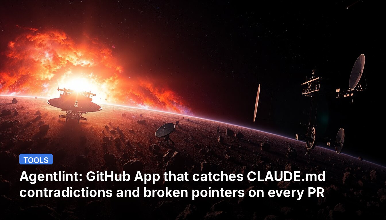 Agentlint: GitHub App that catches CLAUDE.md contradictions and broken pointers on every PR