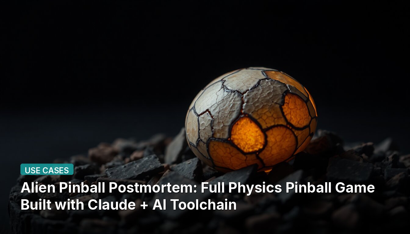 Alien Pinball Postmortem: Full Physics Pinball Game Built with Claude + AI Toolchain