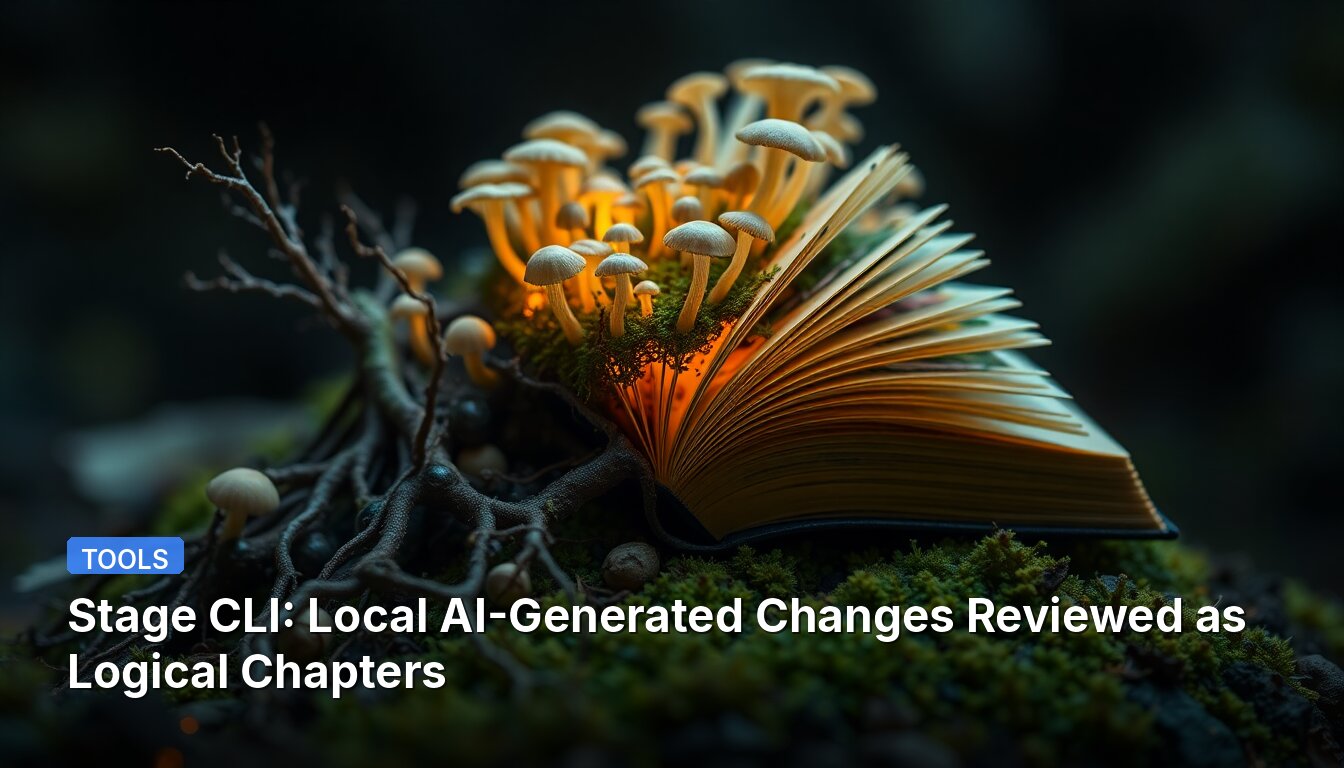 Stage CLI: Local AI-Generated Changes Reviewed as Logical Chapters