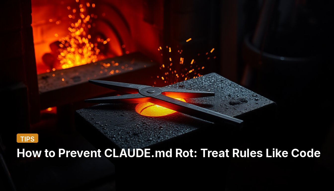 How to Prevent CLAUDE.md Rot: Treat Rules Like Code