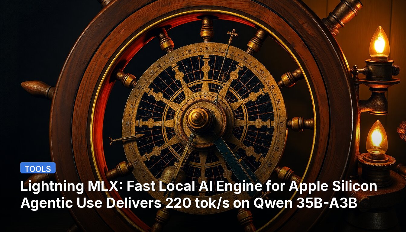 Lightning MLX: Fast Local AI Engine for Apple Silicon Agentic Use Delivers 220 tok/s on Qwen 35B-A3B