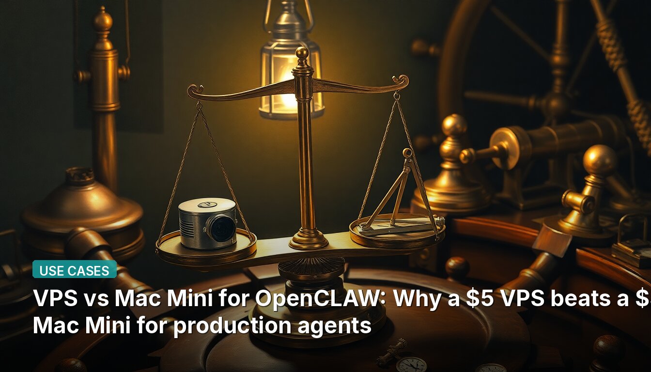 VPS vs Mac Mini for OpenCLAW: Why a $5 VPS beats a $599 Mac Mini for production agents