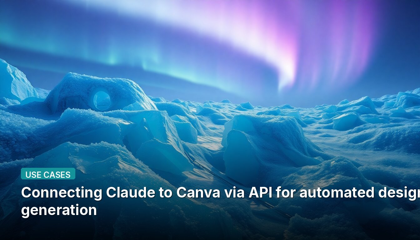 Connecting Claude to Canva via API for automated design generation