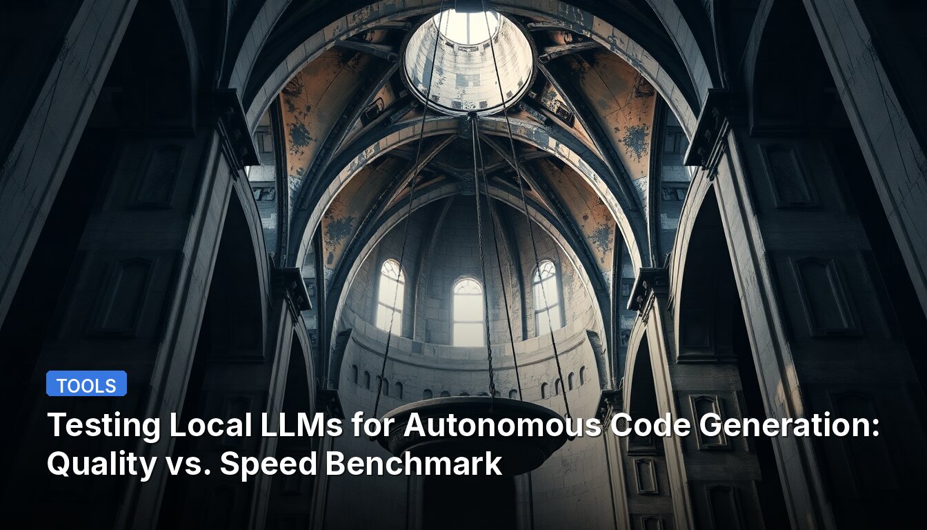 Testing Local LLMs for Autonomous Code Generation: Quality vs. Speed Benchmark