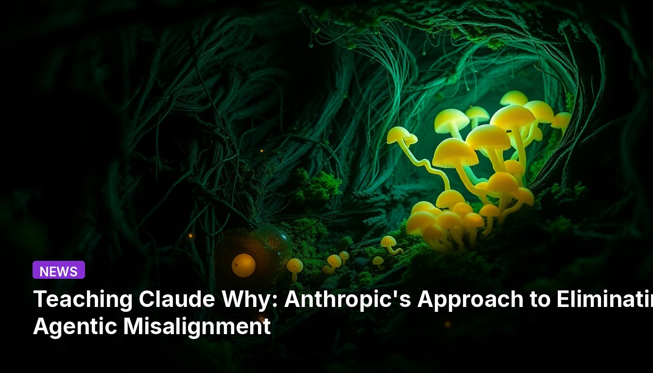Teaching Claude Why: Anthropic's Approach to Eliminating Agentic Misalignment